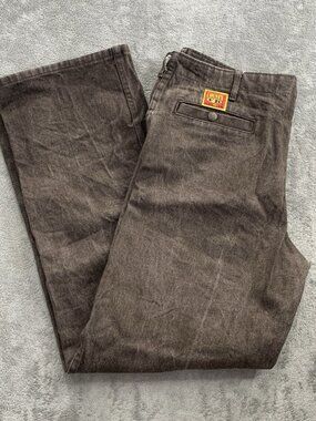 FB County Pants Mens 34x31” Brown Baggy Wide Leg Cholo Lowrider Made USA Vintage